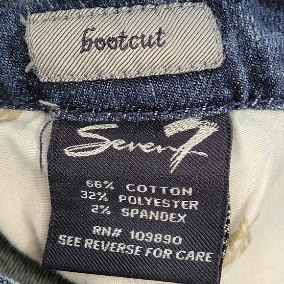 Seven7 Denim Bootcut Boyfriend Jeans Size 8 - Picture 12 of 14